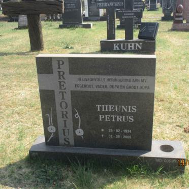 PRETORIUS Theunis  Petrus 1934-2006