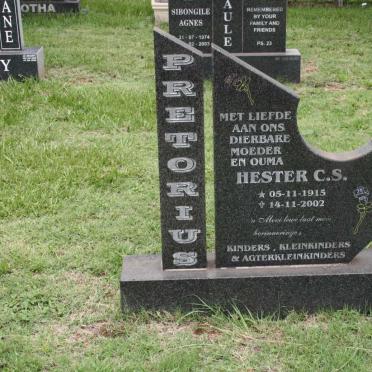 PRETORIUS Hester C.S. 1915-2002