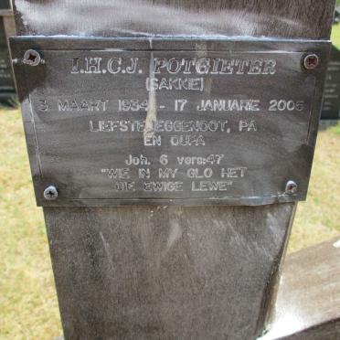 POTGIETER I.H.C.J. 1934-2005
