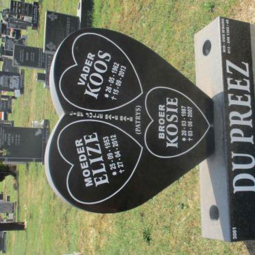 PREEZ Koos, du 1962-2013 &amp; Elize 1953-2012 :: PREEZ Kosie, du 1987-2007