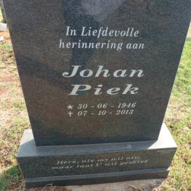 PIEK Johan 1946-2013