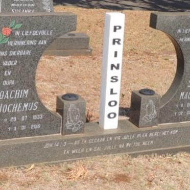 PRINSLOO Joachim Jochemus 1933-2015 &amp; Susanna Magrietha 1937-1995