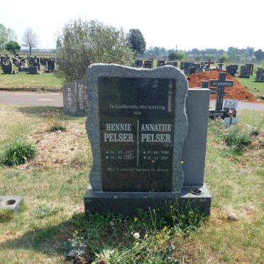 PELSER Hennie 1927-2007 &amp; Annetjie 1930-2019