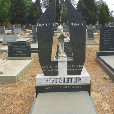 POTGIETER Cornelis D. 1916-1983 &amp; Anna A. 1918-2009