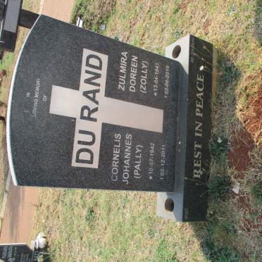 RAND Cornelis Johannes, du 1942-2011 &amp; Zulmira Doreen 1941-2019