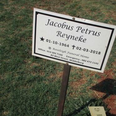 REYNEKE Jacobus Petrus 1964-2018