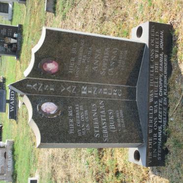 RENSBURG Stefanus Sebastiaan, Janse van 1944-2008 &amp; Anna Sophia 1945-2008