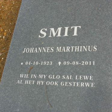 SMIT Johannes Marthinus 1923-2011
