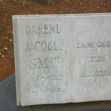 SMIT Barend Jacobus 1913-1980