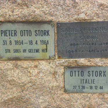 STORK Pieter Otto 1894-1964 &amp; Sarie Petronella 1898-1997 :: STORK Otto 1926-1944