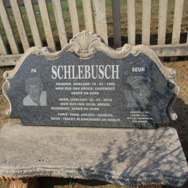 SCHLEBUSCH Hendrik -1990 :: SCHLEBUSCH Henk -2012