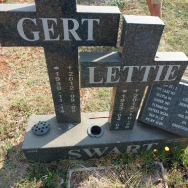 SWART Gert 1930-2012 &amp; Lettie 1933-2012