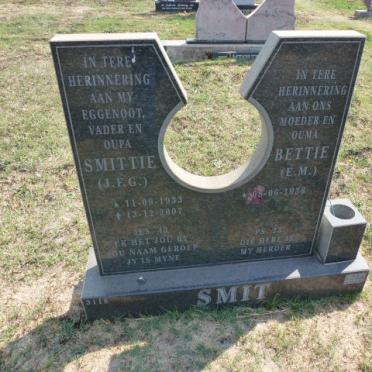 SMIT J.F.G. 1933-2009 &amp; E.M. 1936-