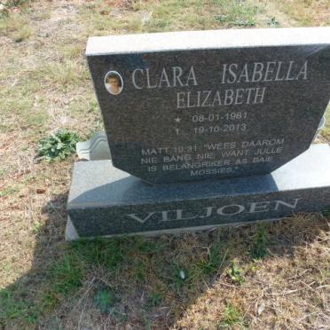 VILJOEN Clara Isabella Elizabeth 1961-2013