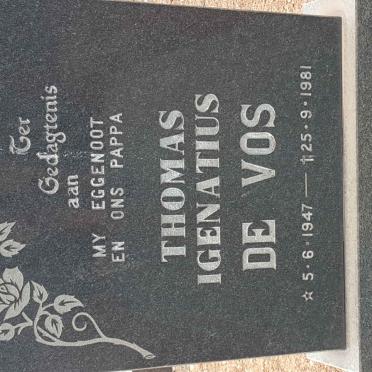 VOS Thomas Igenatius, de 1947-1981