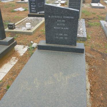VYVER R.J., v.d. 1908-1991