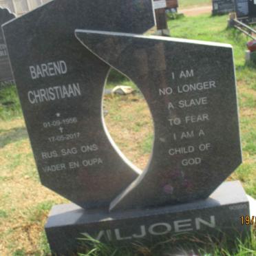 VILJOEN Barend Christiaan 1956-2017