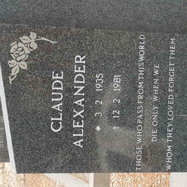 VENTERS Claude Alexander 1935-1981 &amp; Saartjie 1941-2008 #2