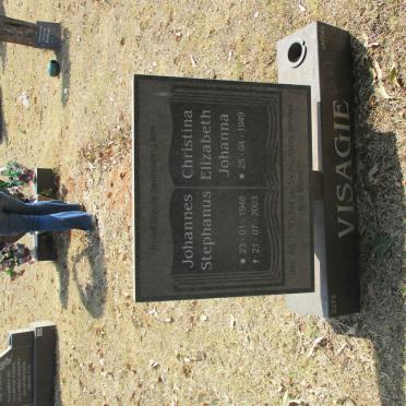 VISAGIE Johannes Stephanus 1948-2003 &amp; Christina Elizabeth Johanna 1949-