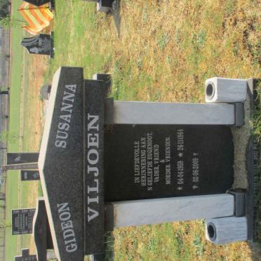 VILJOEN Gideon 1959-2009 &amp; Susanna 1964-