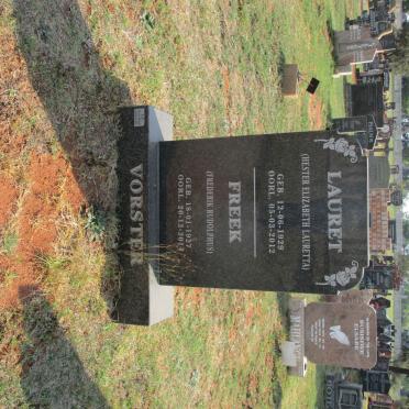 VORSTER Frederik Rudolphus 1927-2014 &amp; Hester Elizabeth Lauretta 1929-2012