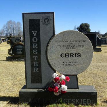 VORSTER Chris 1921-2007