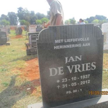 VRIES Jan, de 1937-2012