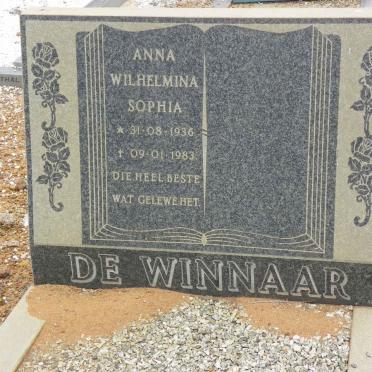 WINNAAR Anna Wilhelmina Sophia, de 1936-1983