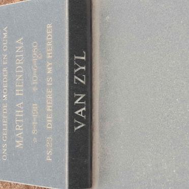 ZYL Martha Hendrina, van 1911-1980