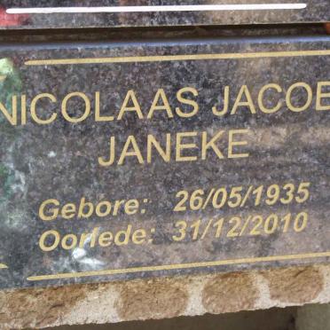 JANEKE Nicolaas Jacobus 1935-2010