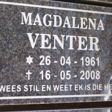 VENTER Magdalena 1961-2008