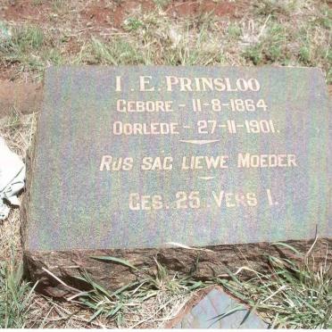 PRINSLOO I.E. 1864-1901