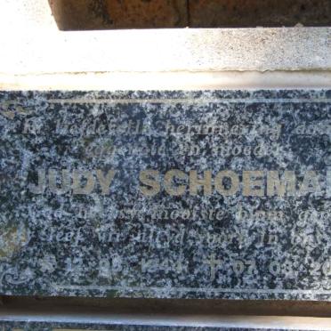 SCHOEMAN Judy 1944-2007