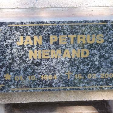 NIEMAND Jan Petrus 1964-2007