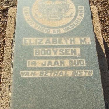 BOOYSEN Elizabeth M. 