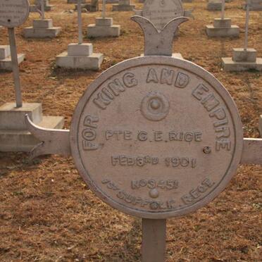 RICE G.E. -1901