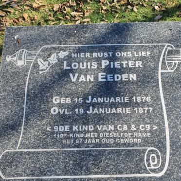 EEDEN Louis Pieter, van 1876-1877