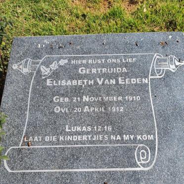 EEDEN Gertruida Elisabeth, van 1910-1912 #2