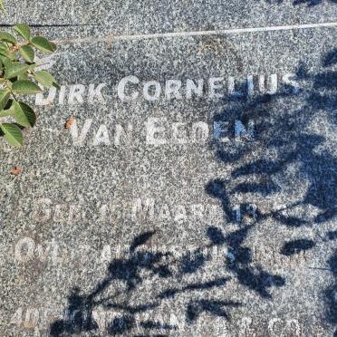 EEDEN Dirk Cornelius, van 1868-1868