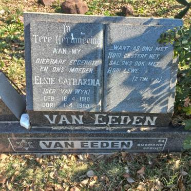 EEDEN Nicolaas Johannes Rudolph, van 1909-1975 &amp; Elsie Catharina VAN WYK 1910-1960 #3