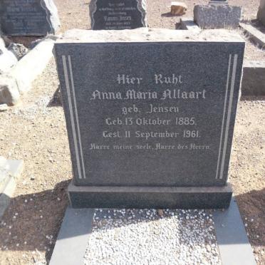 ALLAART Anna Maria nee JENSEN 1885-1961