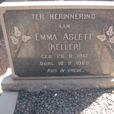 ASLETT Emma nee KELLER 1913-1960
