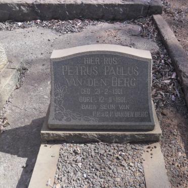 BERG Petrus Paulus, van den 1901-1901