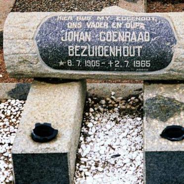 BEZUIDENHOUT Johan Coenraad 1905-1965