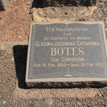 BOTES Clasina Jacomina Catharina nee COMBRINK 1888-1956