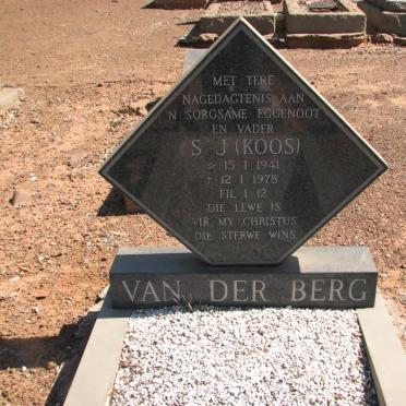 BERG S.J., van der 1941-1978