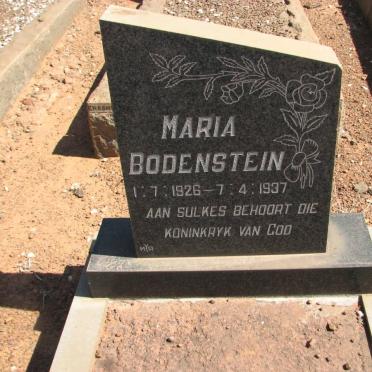 BODENSTEIN Maria 1926-1937