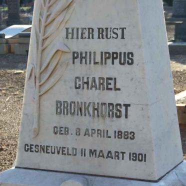 BRONKHORST Philippus Charel 1883-1901 #2