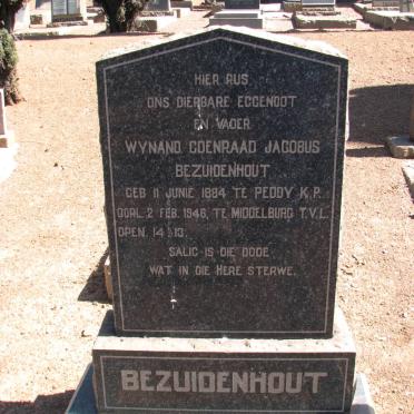 BEZUIDENHOUT Wynand Coenraad Jacobus 1884-1946