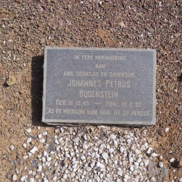 BODENSTEIN Johannes Petrus 1945-1957